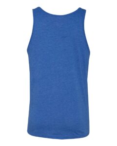 BELLA + CANVAS 3484 Unisex Triblend Tank – True Royal Triblend (back)