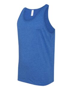 BELLA + CANVAS 3484 Unisex Triblend Tank – True Royal Triblend (side)