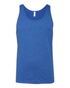 BELLA + CANVAS 3484 Unisex Triblend Tank – True Royal Triblend