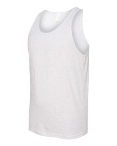 BELLA + CANVAS 3484 Unisex Triblend Tank – White Fleck Triblend (side)