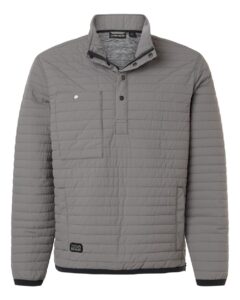 DRI DUCK 5303 Men’s Keystone Quilted Pullover – Grey