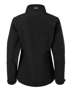 DRI DUCK 9416 Women’s Motion Soft Shell Jacket – Black (back)