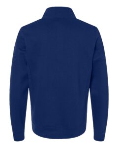 J. America 8717 Unisex Heavyweight Fleece Quarter-Zip Sweatshirt – True Navy (back)