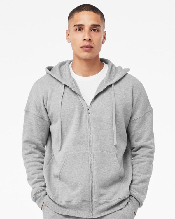 BELLA + CANVAS Unisex Sponge Fleece DTM Full-Zip Hoodie Sweatshirt