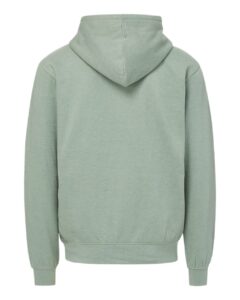 MV Sport 2349 Unisex Retro Heather Full-Zip Hooded Sweatshirt – Greenstone (back)
