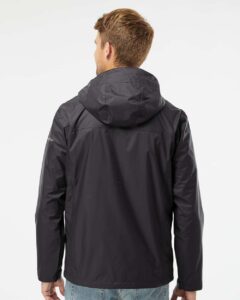 Columbia 212480 Men’s Watertight™ II Rain Jacket – Black (on model back)