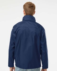 Columbia 212476 Men’s Glennaker Lake™ II Rain Jacket – Collegiate Navy (on model back)