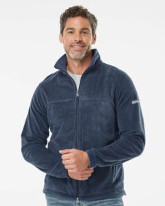 Columbia 212478 Men’s Steens Mountain™ Full Zip 2.0 Jacket – Collegiate Navy (on model)