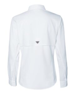 Columbia 212465 Women’s PFG Tamiami™ II Shirt – White (back)