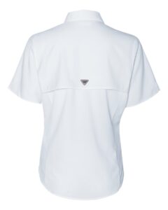 Columbia 212466 Women’s PFG Tamiami™ II Short Sleeve Shirt – White (back)