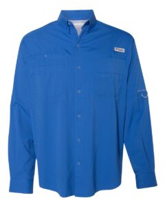 Columbia 212467 Men’s PFG Tamiami™ II Shirt – Vivid Blue