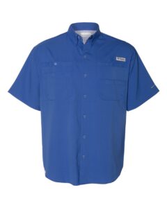 Columbia 212468 Men’s PFG Tamiami™ II Short Sleeve Shirt – Vivid Blue