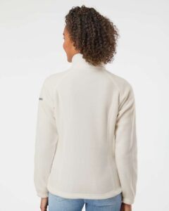 Columbia 212470 Women’s Benton Springs™ Fleece Full-Zip Jacket – Chalk (on model back)