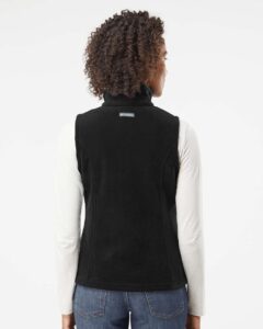 Columbia 212471 Women’s Benton Springs™ Fleece Vest – Black (on model back)