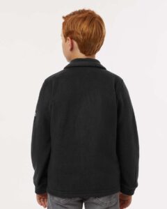 Columbia 212479 Youth Steens Mountain™ II Fleece Full-Zip Jacket – Black (on model back)
