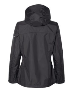 Columbia 212481 Women’s Arcadia™ II Rain Jacket – Black (back)