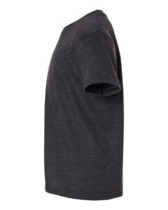 Tultex 235 Youth Fine Jersey T-Shirt – Heather Graphite (side)