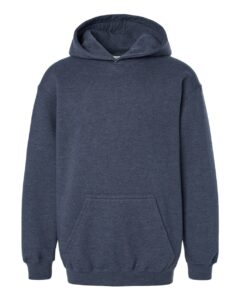 Tultex 320Y Youth Hooded Sweatshirt – Heather Denim