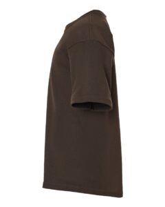 M&O 4850 Youth Gold Soft Touch T-Shirt – Chocolate (side)