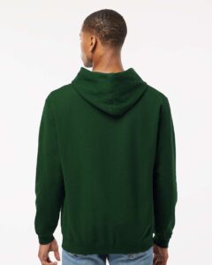 Tultex 320 Unisex Fleece Hooded Sweatshirt – Forest (on model back)