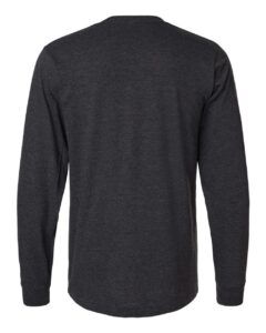 Tultex 202LS Unisex Fine Jersey Long Sleeve T-Shirt – Heather Graphite (back)