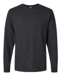 Tultex 202LS Unisex Fine Jersey Long Sleeve T-Shirt – Heather Graphite