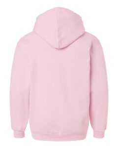 Tultex 320Y Youth Hooded Sweatshirt – Light Pink (back)
