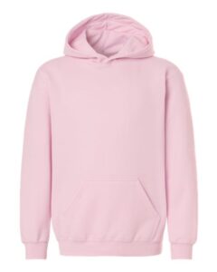 Tultex 320Y Youth Hooded Sweatshirt – Light Pink