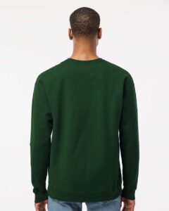 Tultex 340 Unisex Fleece Crewneck Sweatshirt – Forest (on model back)