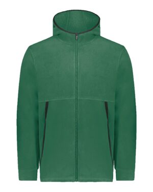 Augusta Sportswear 6858 Unisex Eco Revive™ Polar Fleece Hooded Full-Zip Jacket