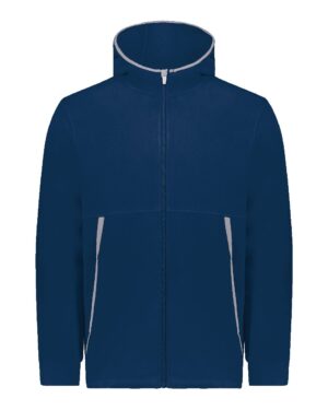Augusta Sportswear 6859 Youth Eco Revive™ Polar Fleece Hooded Full-Zip Jacket