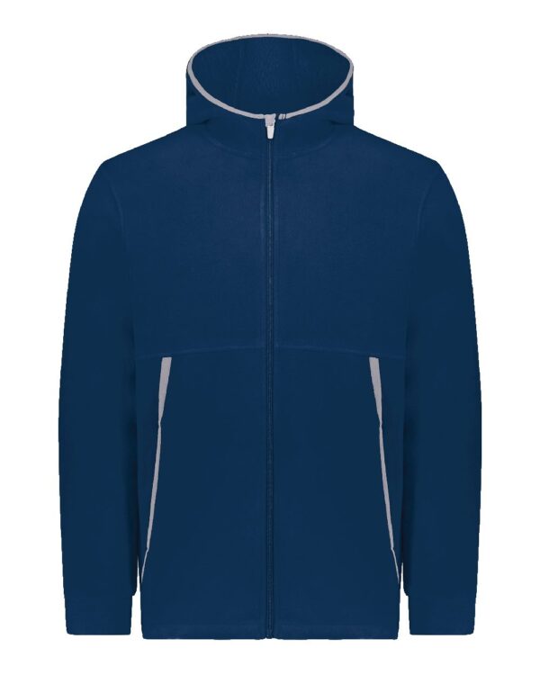 Augusta Sportswear Youth Eco Revive™ Polar Fleece Hooded Full-Zip Jacket