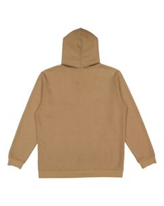 LAT 6927 Unisex Full-Zip Hoodie Sweatshirt – Coyote Brown (back)