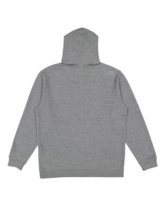 LAT 6927 Unisex Full-Zip Hoodie Sweatshirt – Granite Heather (back)