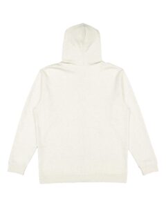 LAT 6927 Unisex Full-Zip Hoodie Sweatshirt – Natural Heather (back)