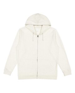 LAT 6927 Unisex Full-Zip Hoodie Sweatshirt – Natural Heather