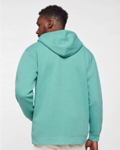 LAT 6927 Unisex Full-Zip Hoodie Sweatshirt – Saltwater (on model back)