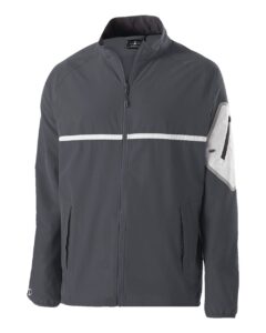 Holloway 229543 Unisex Weld Jacket – Carbon/ White