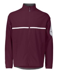 Holloway 229543 Unisex Weld Jacket – Maroon/ White