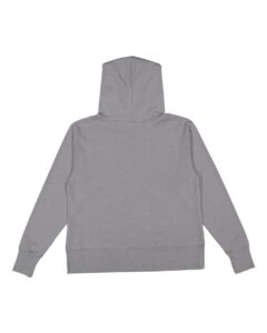 LAT 3536 Women’s Vintage Wash Hoodie Sweatshirt – Washed Grey (back)