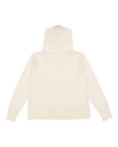 LAT 3536 Women’s Vintage Wash Hoodie Sweatshirt – Washed Natural (back)