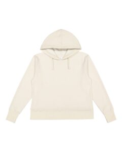 LAT 3536 Women’s Vintage Wash Hoodie Sweatshirt – Washed Natural