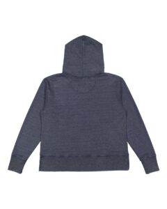 LAT 3536 Women’s Vintage Wash Hoodie Sweatshirt – Washed Navy (back)