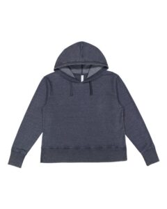 LAT 3536 Women’s Vintage Wash Hoodie Sweatshirt – Washed Navy