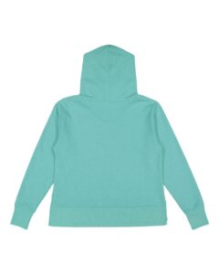 LAT 3536 Women’s Vintage Wash Hoodie Sweatshirt – Washed Saltwater (back)