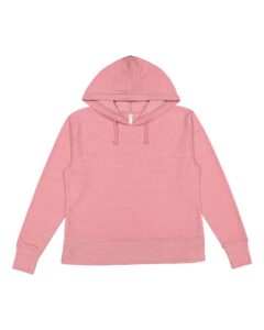 LAT 3536 Women’s Vintage Wash Hoodie Sweatshirt – Weathered Mauvelous