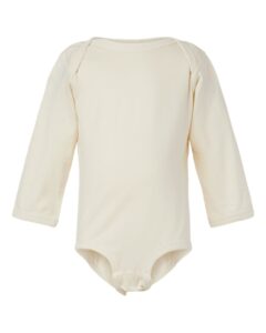 Rabbit Skins 4421 Infant Fine Jersey Long Sleeve Bodysuit – Natural
