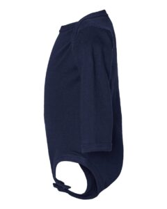 Rabbit Skins 4421 Infant Fine Jersey Long Sleeve Bodysuit – Navy (side)