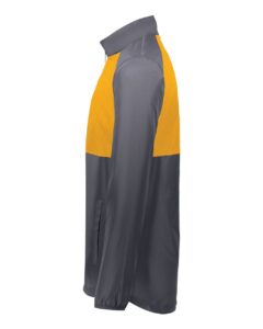 Holloway 229533 Men’s SeriesX Quarter-Zip Pullover – Carbon/ Gold (side)
