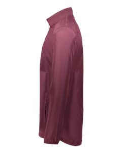 Holloway 229533 Men’s SeriesX Quarter-Zip Pullover – Maroon (side)